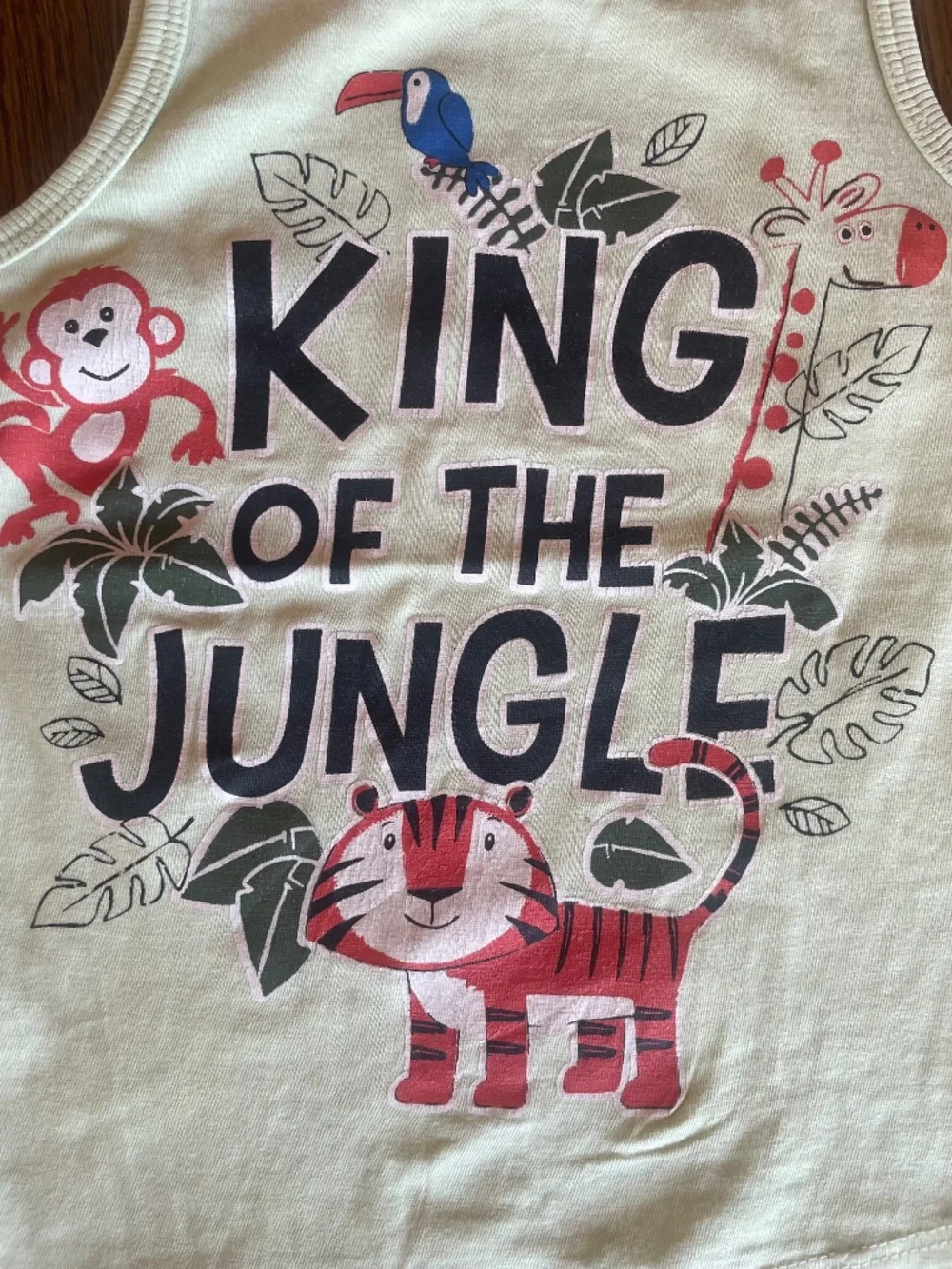 So Cute “King of the Jungle” Tank Top & H&M Shorts Set – 18–24 Months